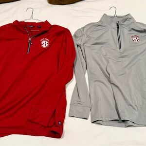 Cutter & Buck Red SEC Oklahoma Sooners Quarter-Zip Pullover- XL